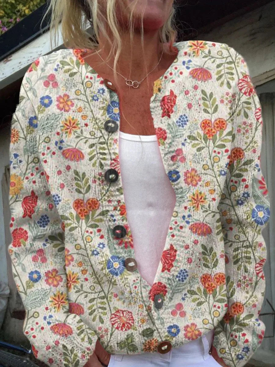 Stride™ – elegant kofta med blommönster