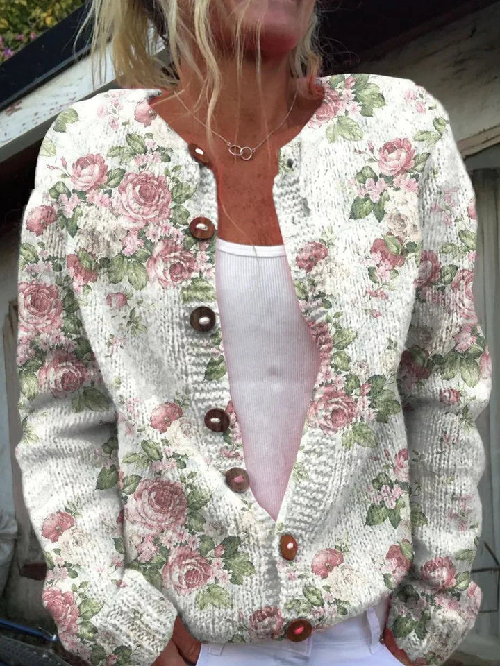 Stride™ – elegant kofta med blommönster