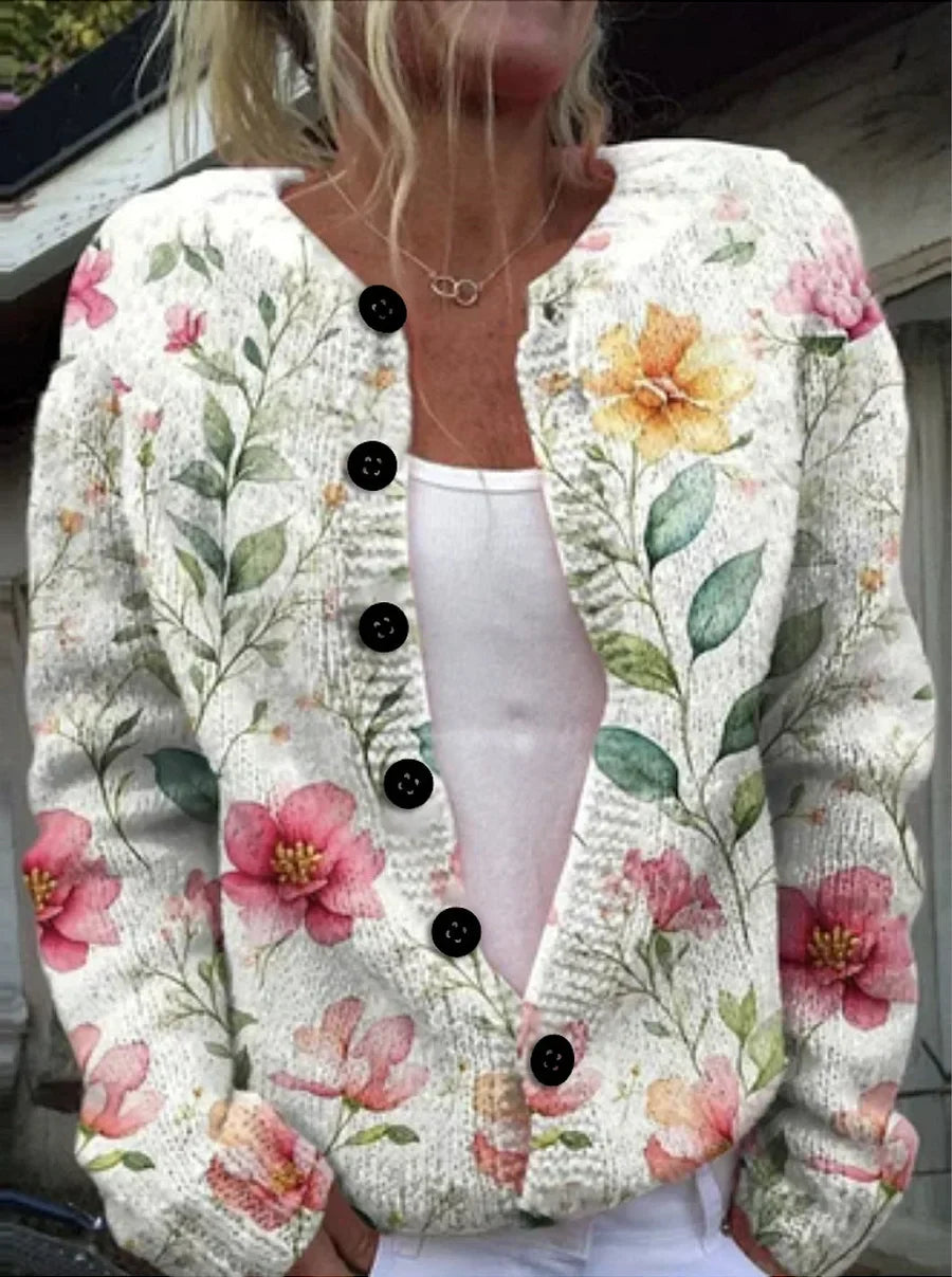 Stride™ – elegant kofta med blommönster
